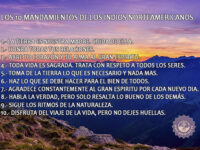 Lámina "Los 10 mandamientos indios"