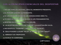Lámina "Los 10 principios esenciales del despertar"